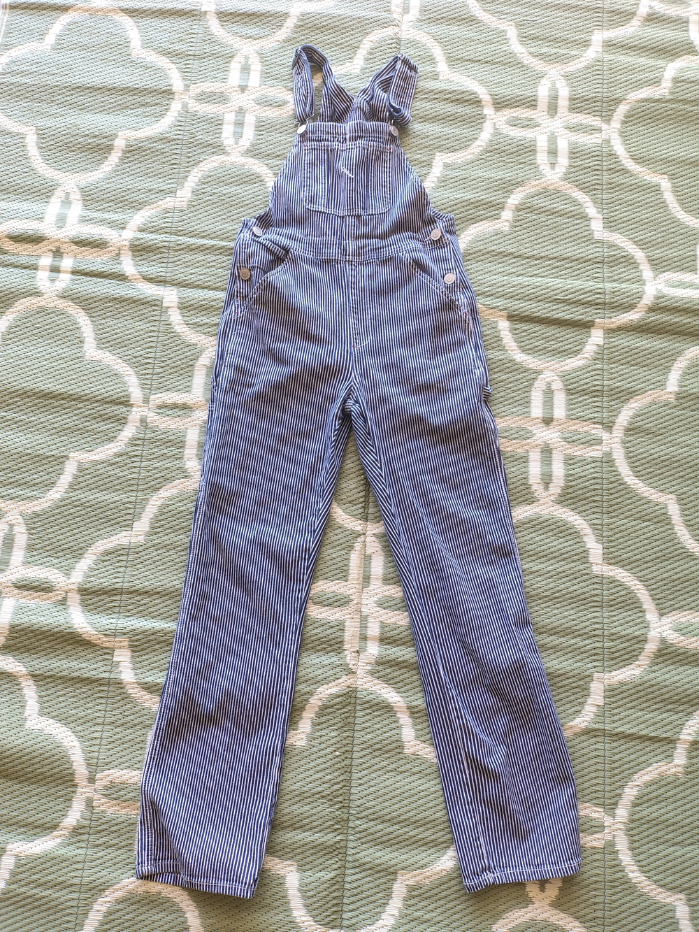 Dickies Hickory Stripe Bib Overalls Women’s Small Railroad Workwear